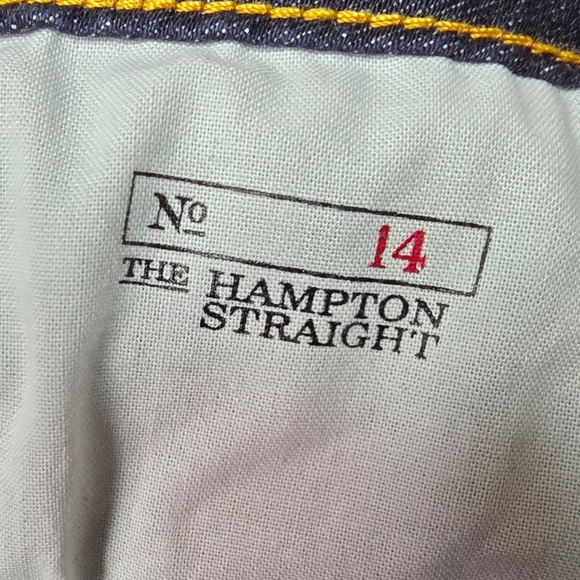 Polo Ralph Lauren Hampton Straight Jeans Youth 14 Dark Wash Stretch Denim EUC - Picture 7 of 11